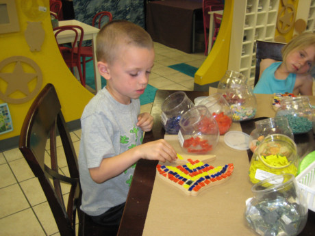 Sweet Boy doing a Mosaic!