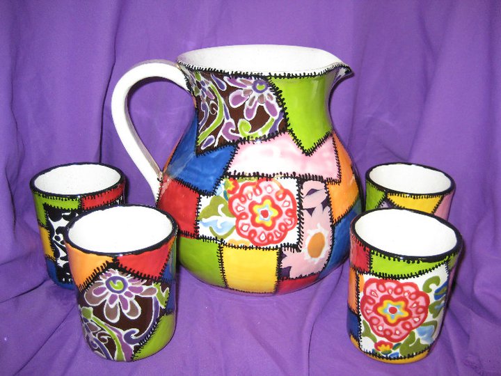 Painted Drink Set